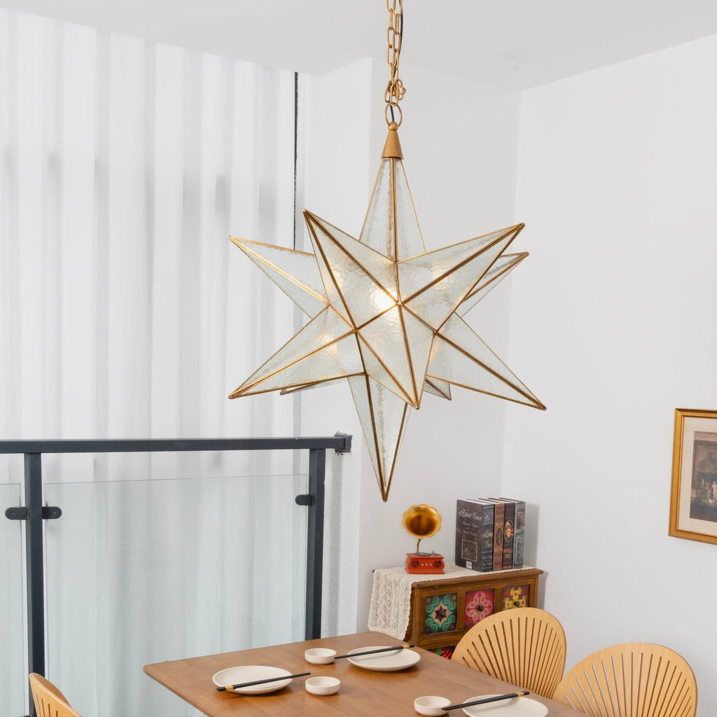 Glass Star Chandelier — Chandelier | Maison Monashee — view 4