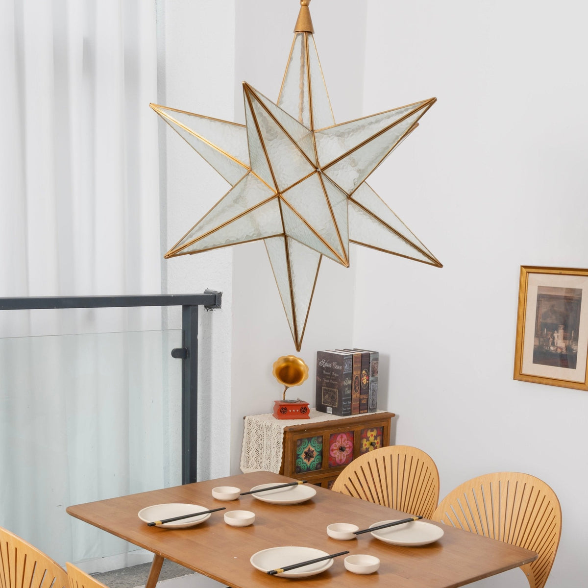 Glass Star Chandelier — Chandelier | Maison Monashee — view 10