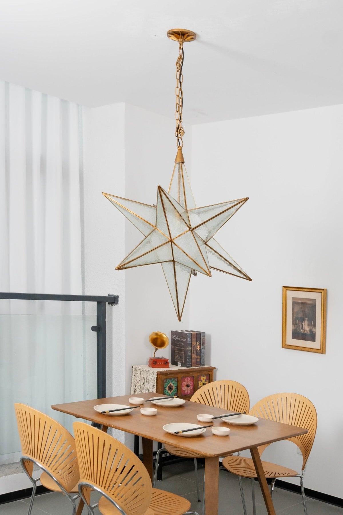 Glass Star Chandelier — Chandelier | Maison Monashee — view 17