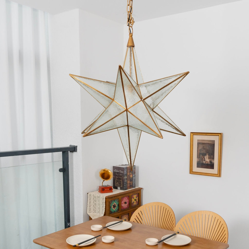 Glass Star Chandelier — Chandelier | Maison Monashee — view 12