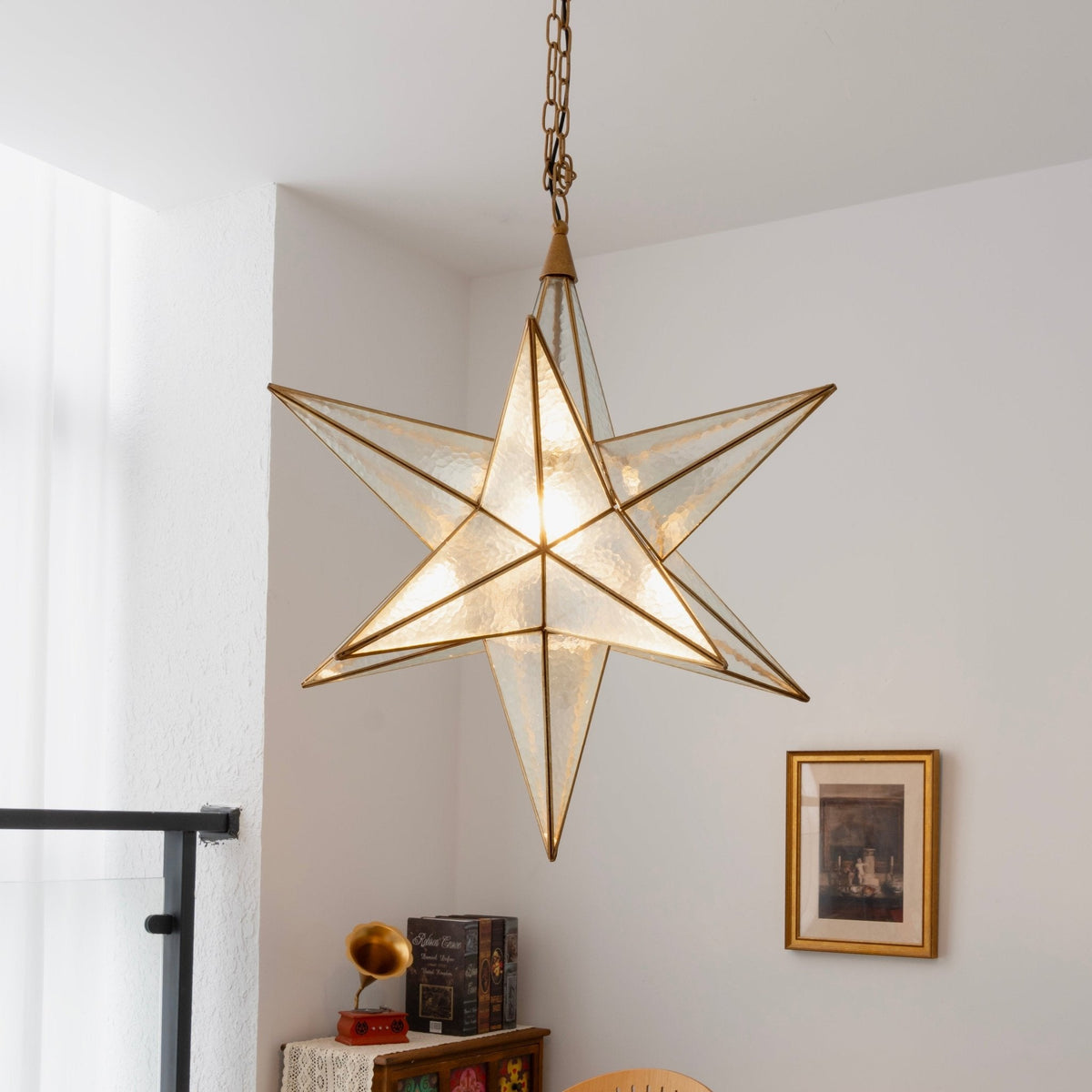 Glass Star Chandelier — Chandelier | Maison Monashee — view 8