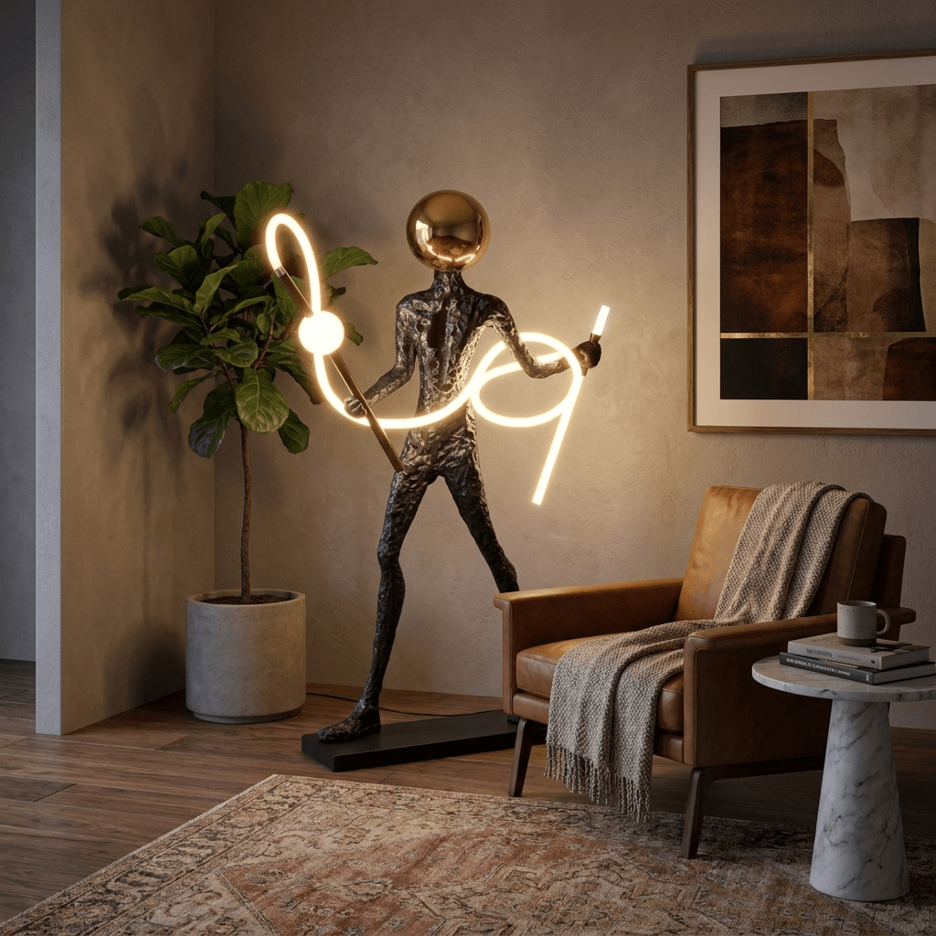 Multi Light Floor Lamp Black — Floor Lamp | Maison Monashee — view 3