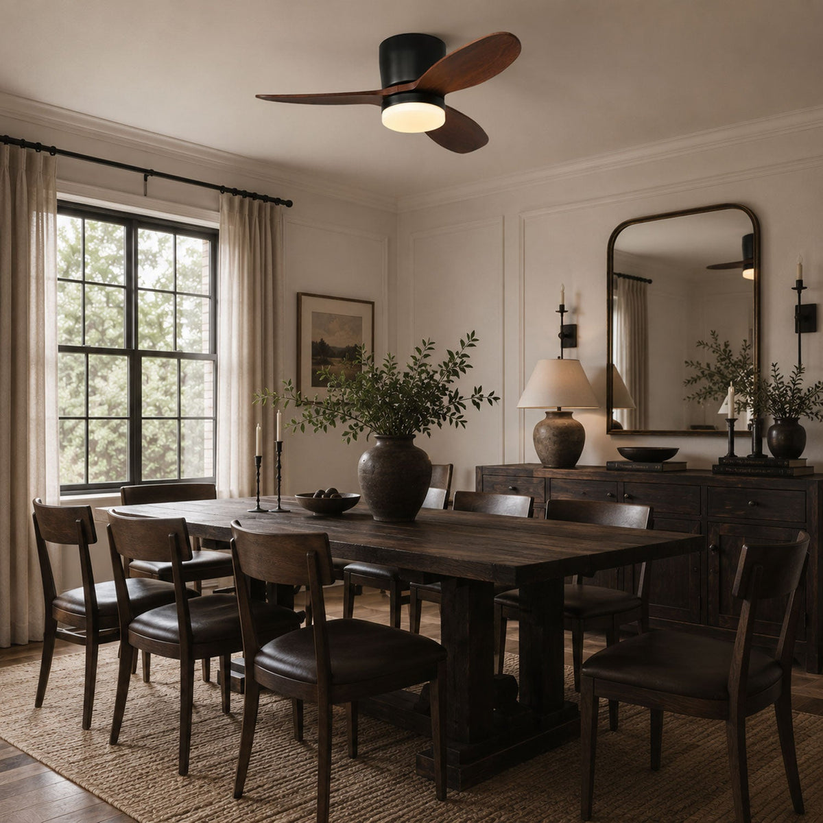 Metal Ceiling Fan with Light — Ceiling Fan | Maison Monashee — view 5