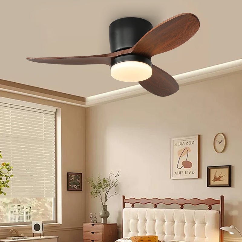 Metal Ceiling Fan with Light — Ceiling Fan | Maison Monashee — view 3