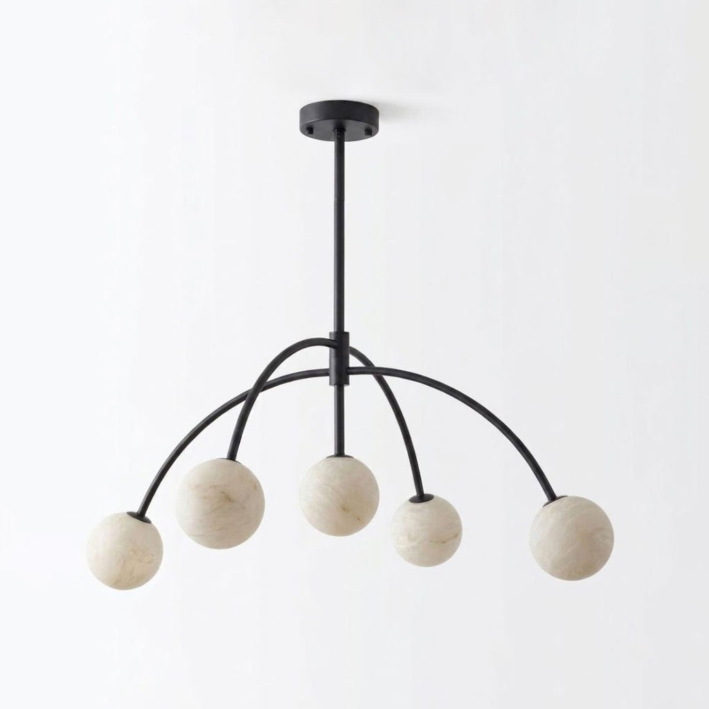 White Sphere Chandelier — Chandelier | Maison Monashee — view 9