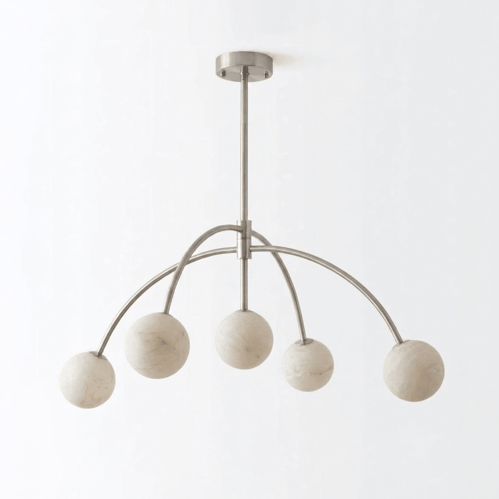 White Sphere Chandelier — Chandelier | Maison Monashee — view 8