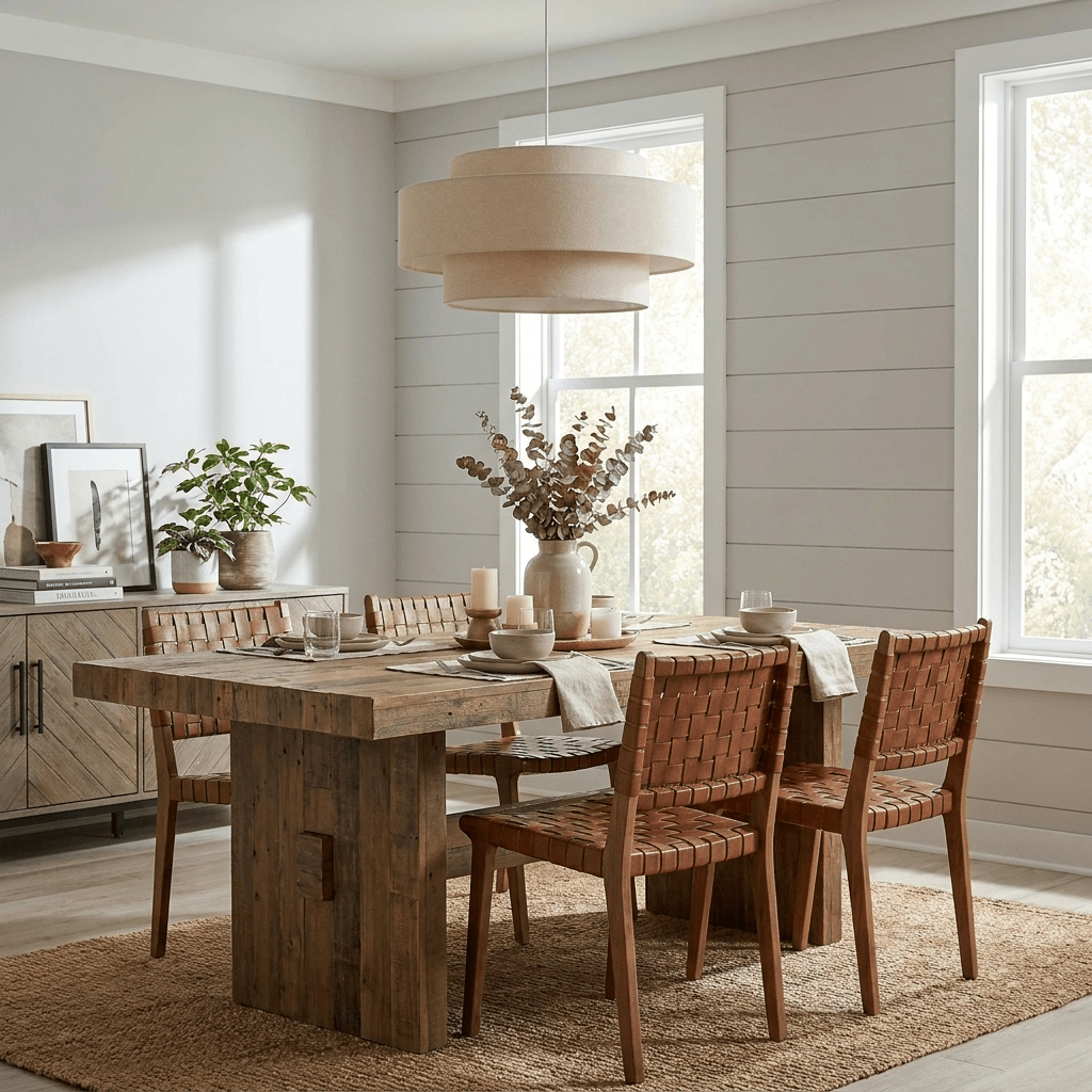 Linen Drum Pendant Light — Pendant Light | Maison Monashee — view 6
