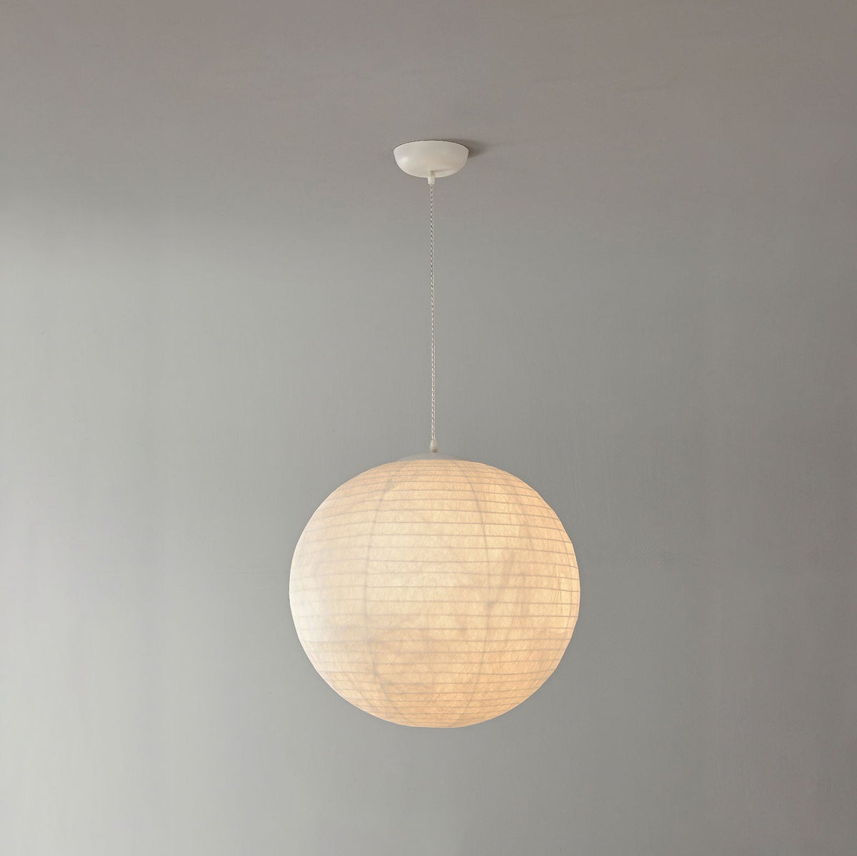 Woven Globe Pendant Light — Pendant Light | Maison Monashee — view 10