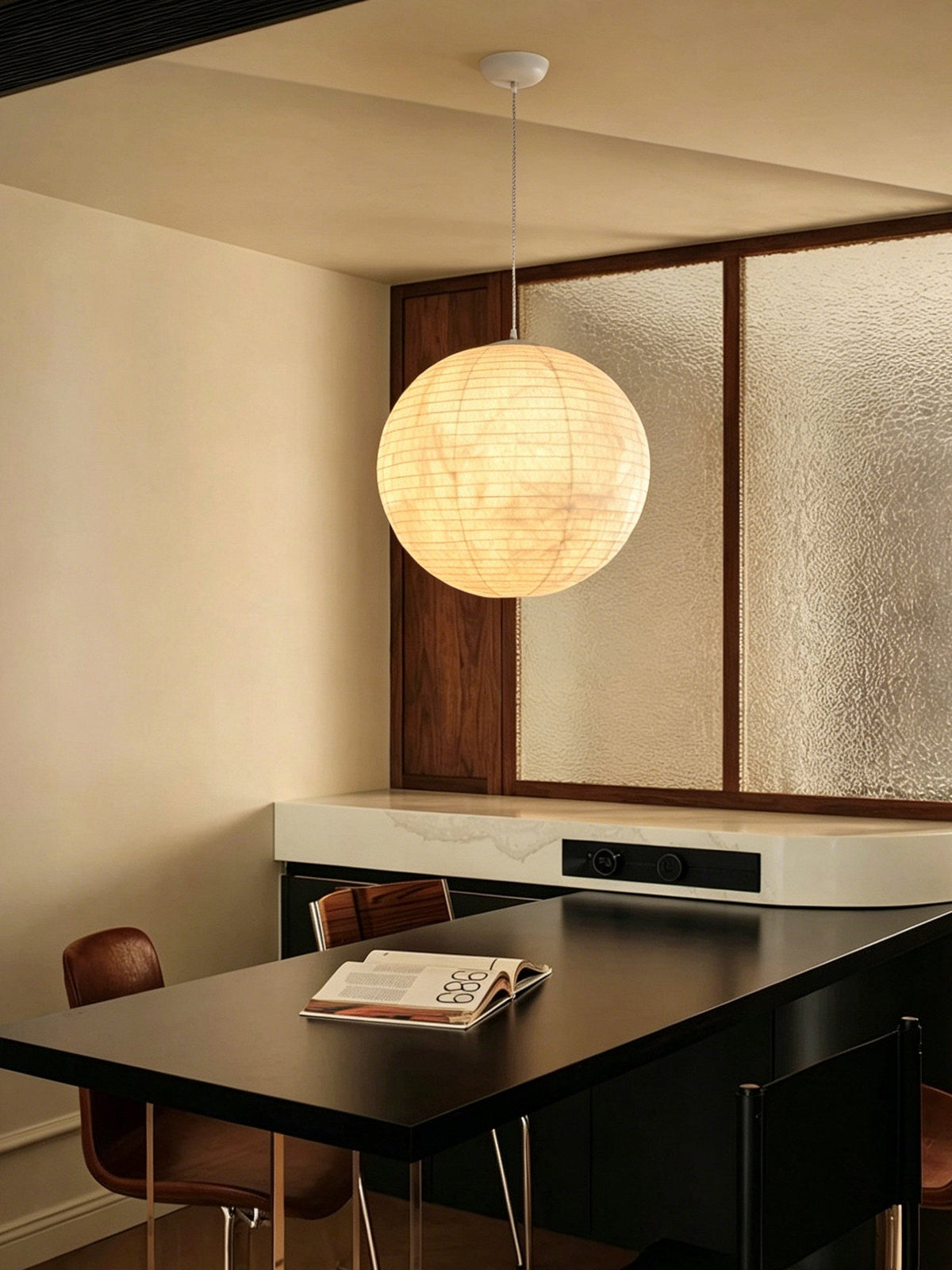 Woven Globe Pendant Light — Pendant Light | Maison Monashee — view 14
