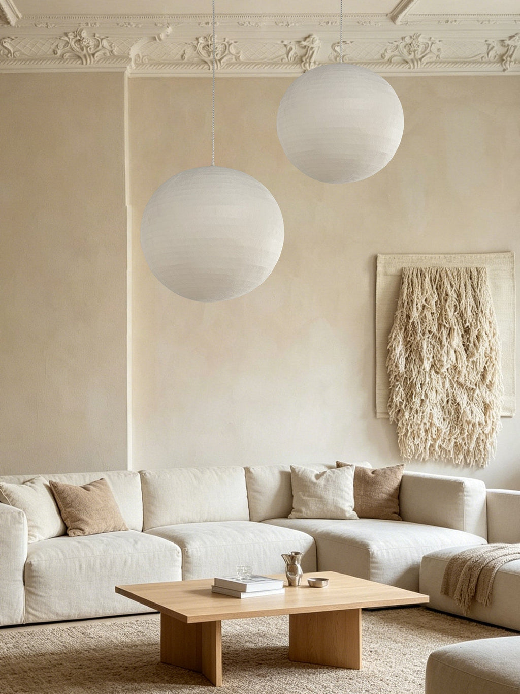 Woven Globe Pendant Light — Pendant Light | Maison Monashee — view 15
