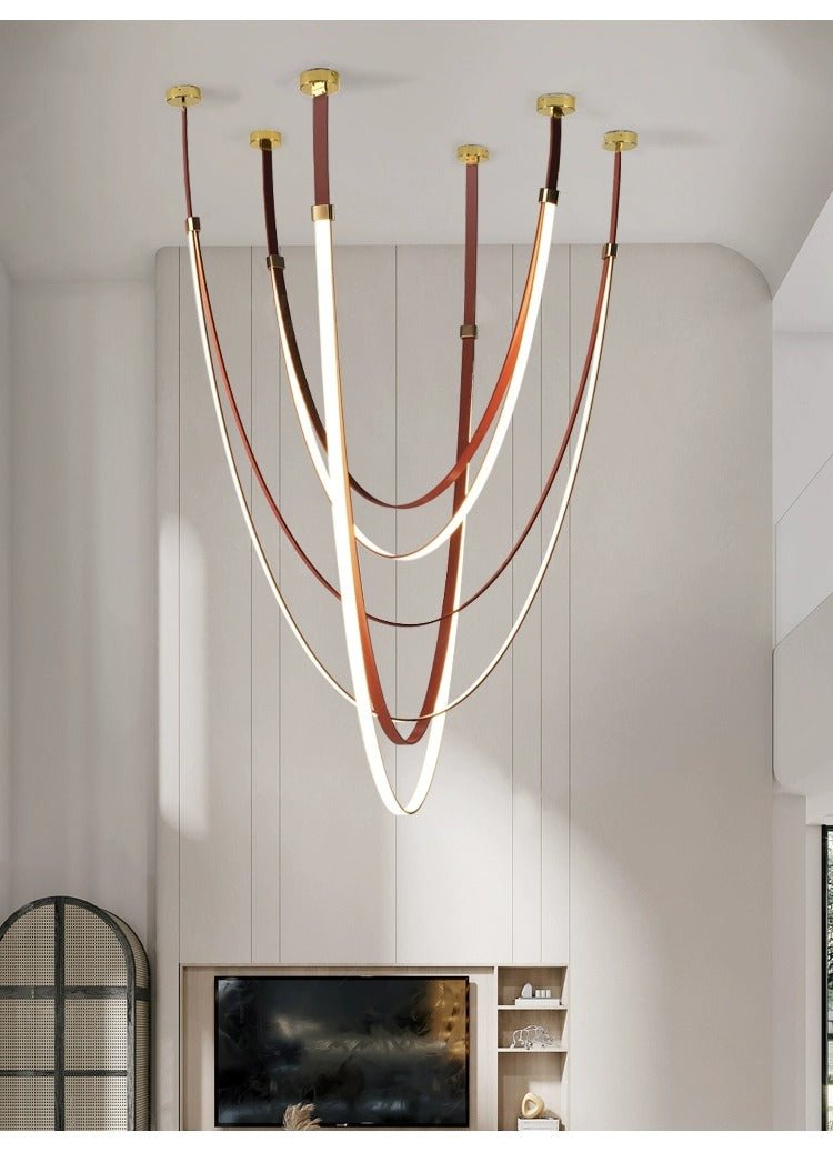 Brown and Gold Chandelier — Chandelier | Maison Monashee — view 7