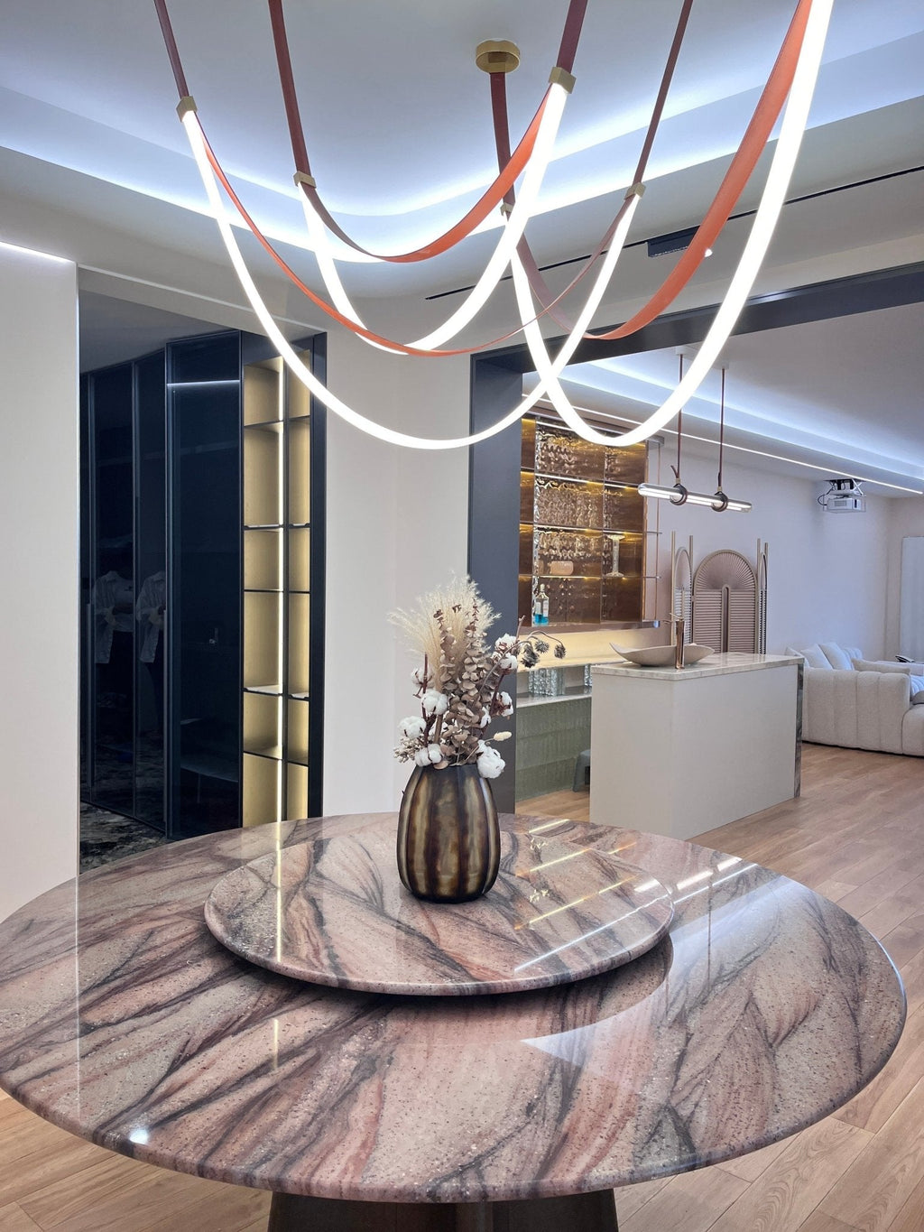 Brown and Gold Chandelier — Chandelier | Maison Monashee — view 9