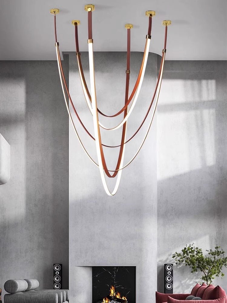 Brown and Gold Chandelier — Chandelier | Maison Monashee — view 13