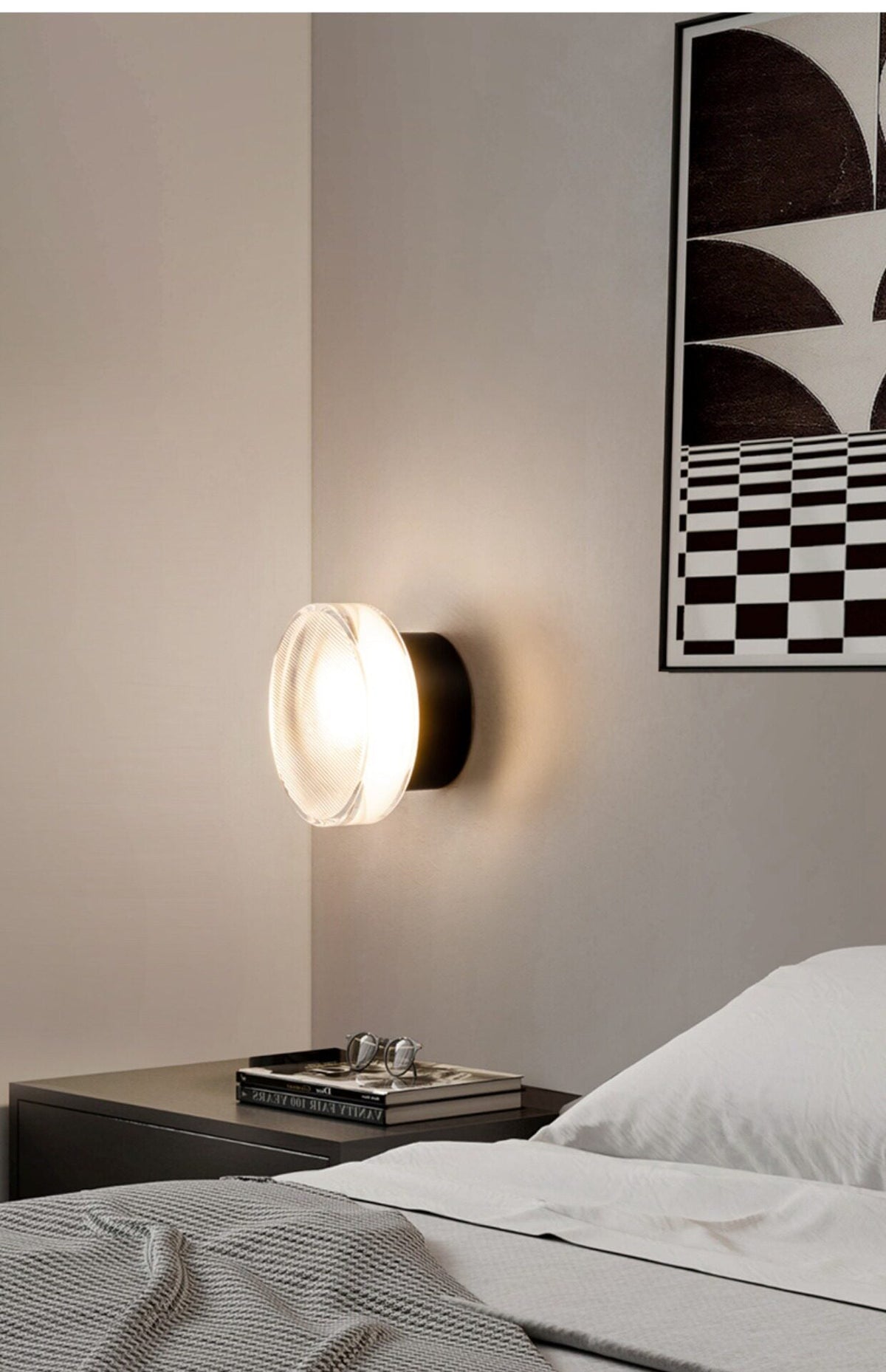 Wall Light Ribbed Glass — Wall Sconce | Maison Monashee — view 7