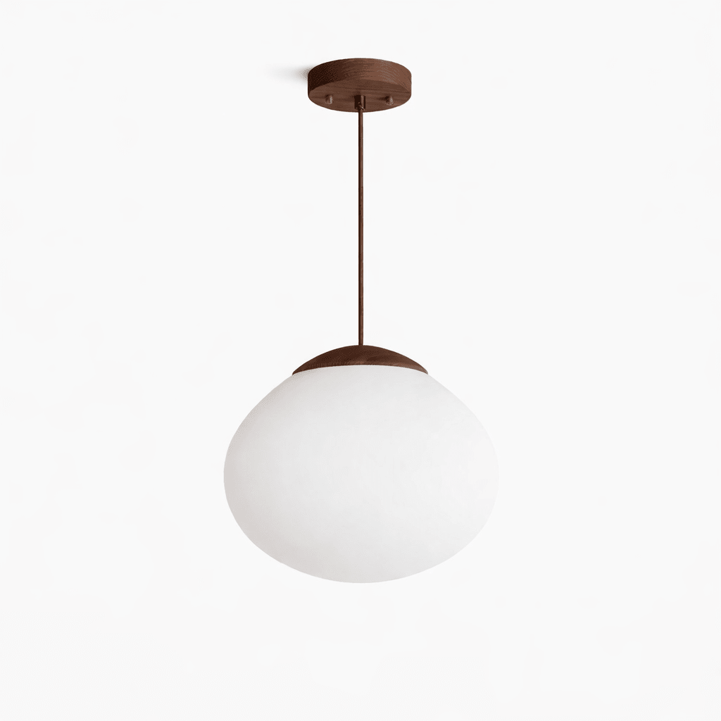 Frosted Glass Dome Pendant Light — Pendant Light | Maison Monashee — view 7