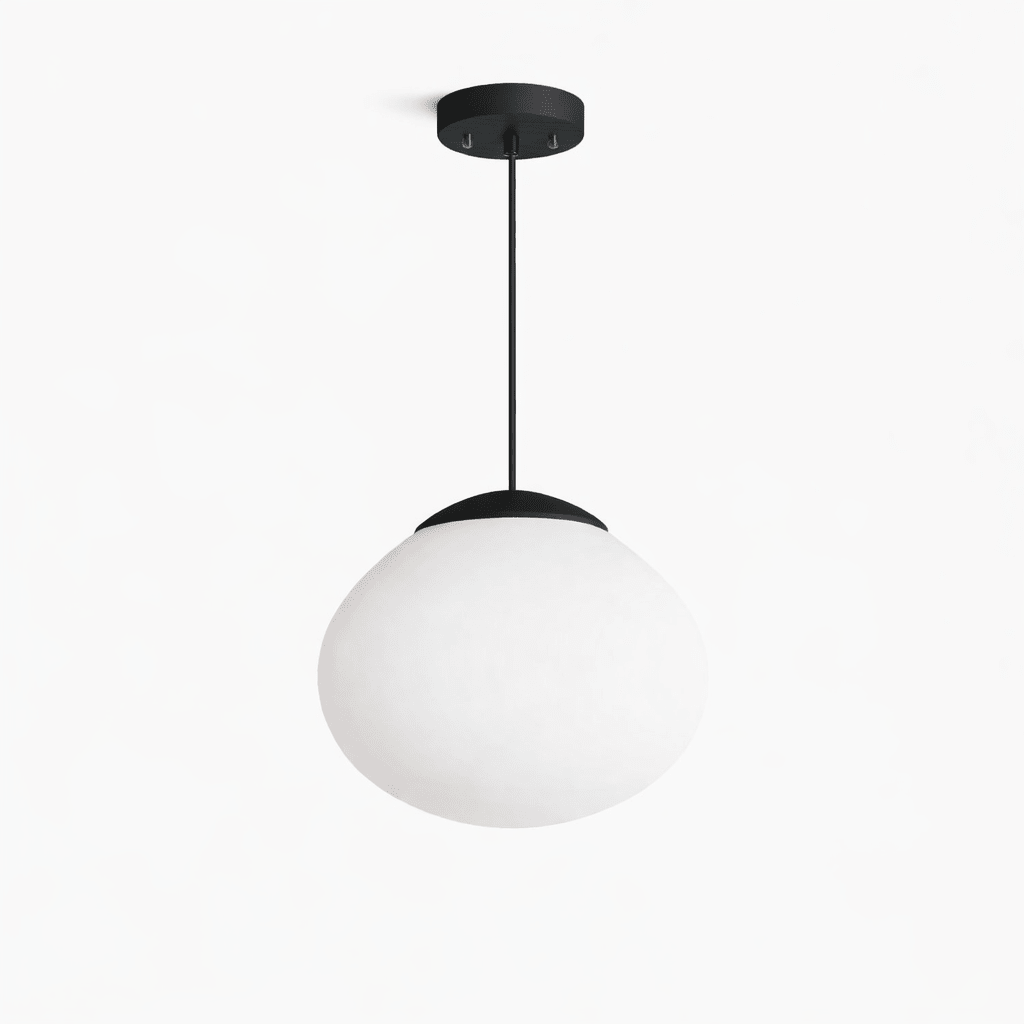 Frosted Glass Dome Pendant Light — Pendant Light | Maison Monashee — view 8