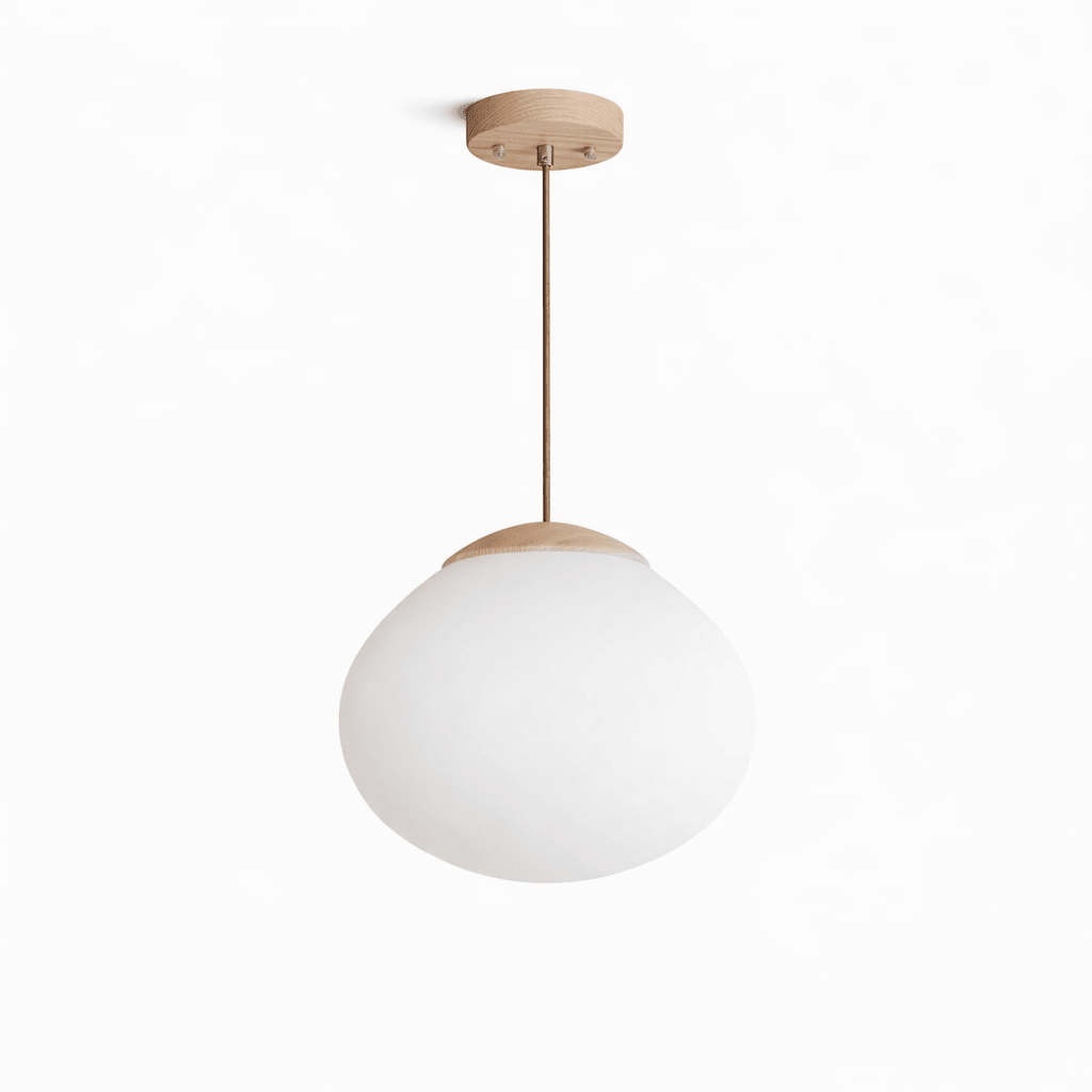 Frosted Glass Dome Pendant Light — Pendant Light | Maison Monashee — view 6