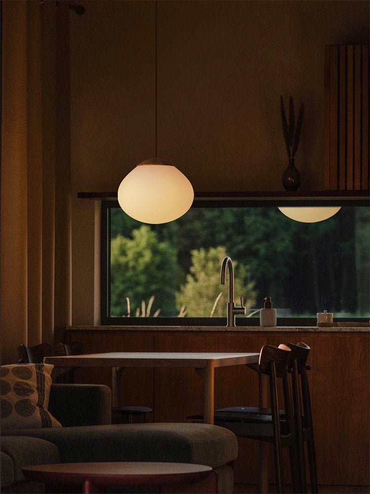 Frosted Glass Dome Pendant Light — Pendant Light | Maison Monashee — view 14