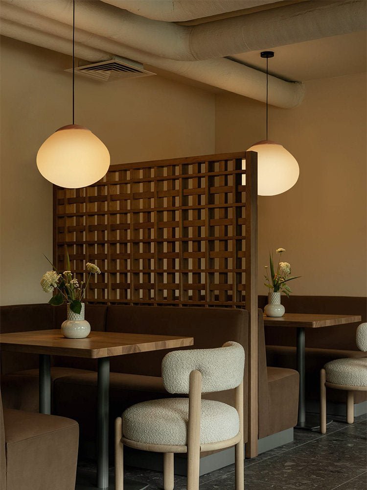 Frosted Glass Dome Pendant Light — Pendant Light | Maison Monashee — view 15