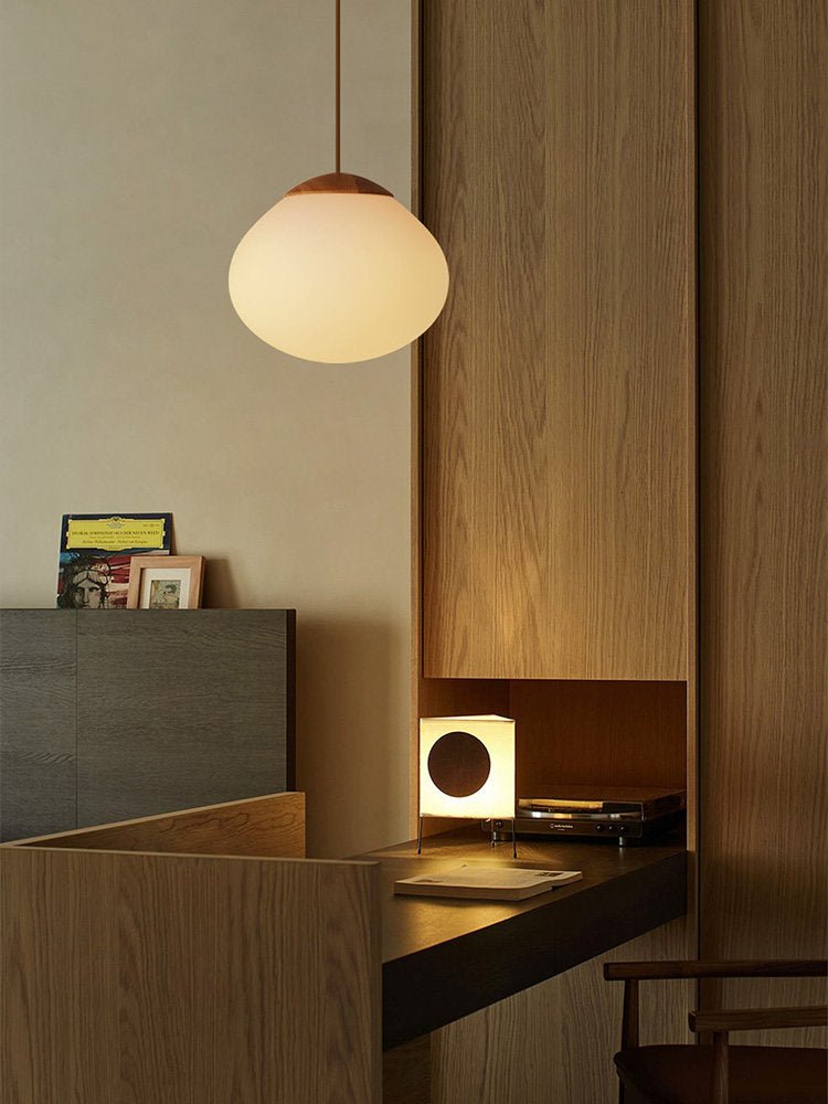 Frosted Glass Dome Pendant Light — Pendant Light | Maison Monashee — view 16