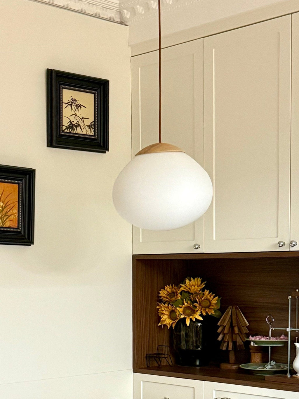 Frosted Glass Dome Pendant Light — Pendant Light | Maison Monashee — view 18