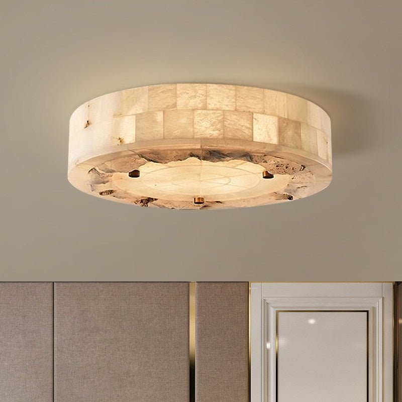 White and Brass Ceiling Light — Ceiling Light | Maison Monashee — view 5