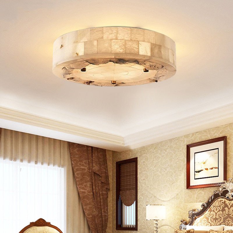 White and Brass Ceiling Light — Ceiling Light | Maison Monashee — view 6