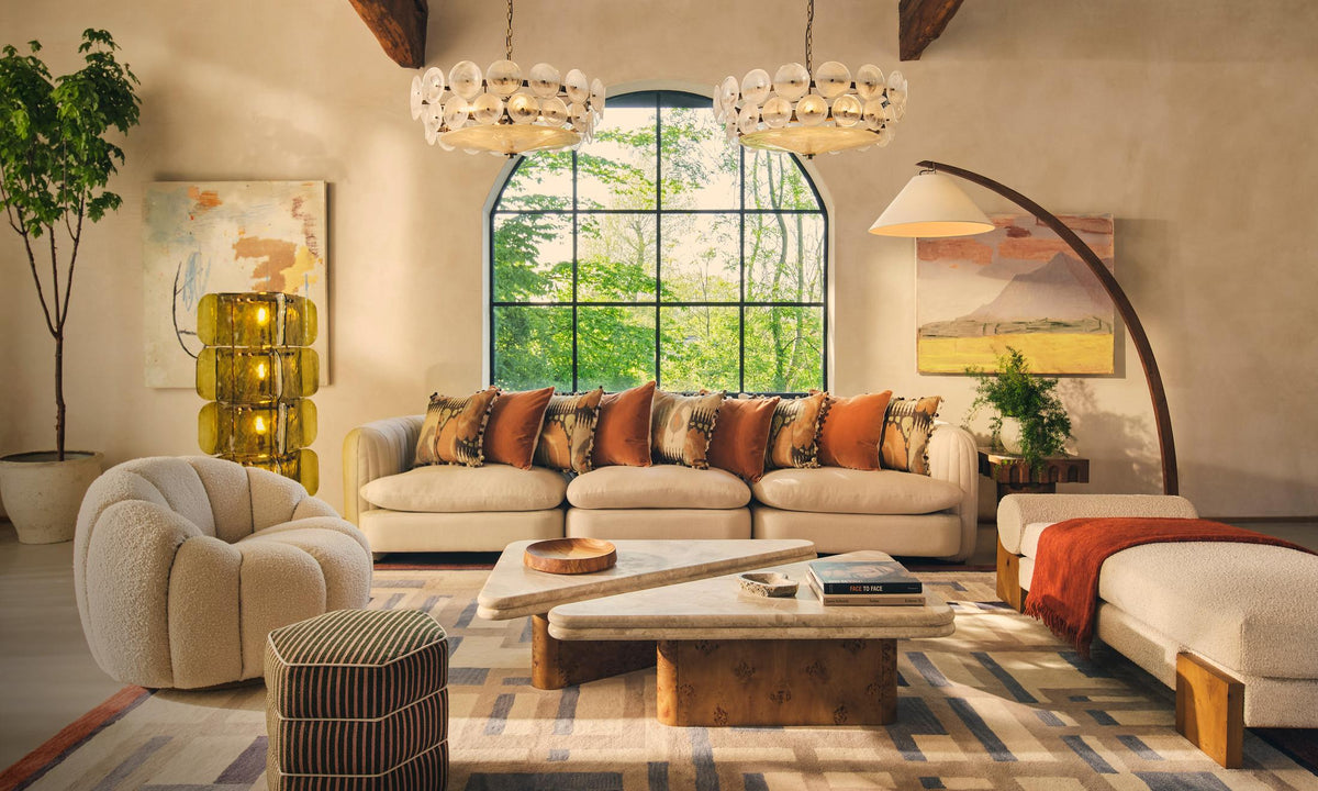 Glass and Gold Floor Lamp — Floor Lamp | Maison Monashee — view 7