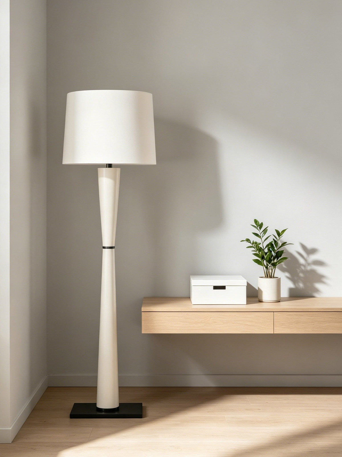 Leather Wrapped Floor Lamp — Floor Lamp | Maison Monashee — view 6