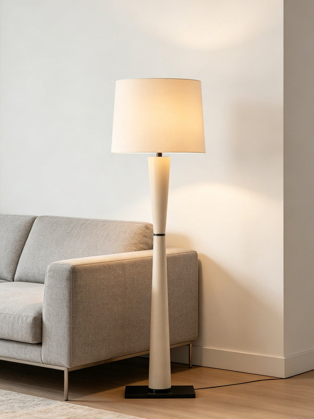 Leather Wrapped Floor Lamp — Floor Lamp | Maison Monashee — view 13