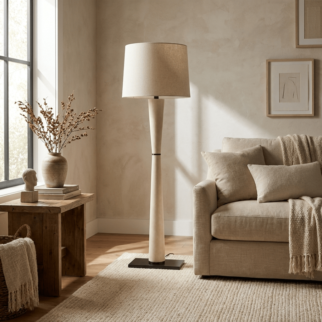 Leather Wrapped Floor Lamp — Floor Lamp | Maison Monashee — view 3