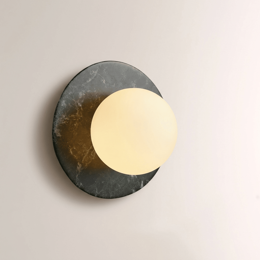 Round Marble Sconce — Wall Sconce | Maison Monashee — view 13