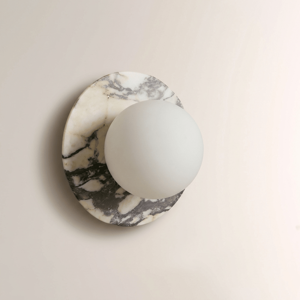 Round Marble Sconce — Wall Sconce | Maison Monashee — view 14