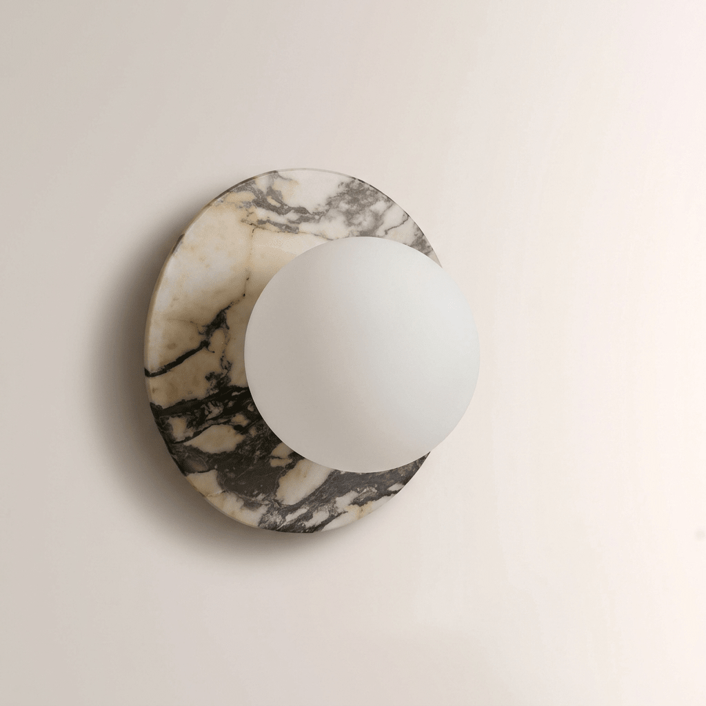 Round Marble Sconce — Wall Sconce | Maison Monashee — view 15