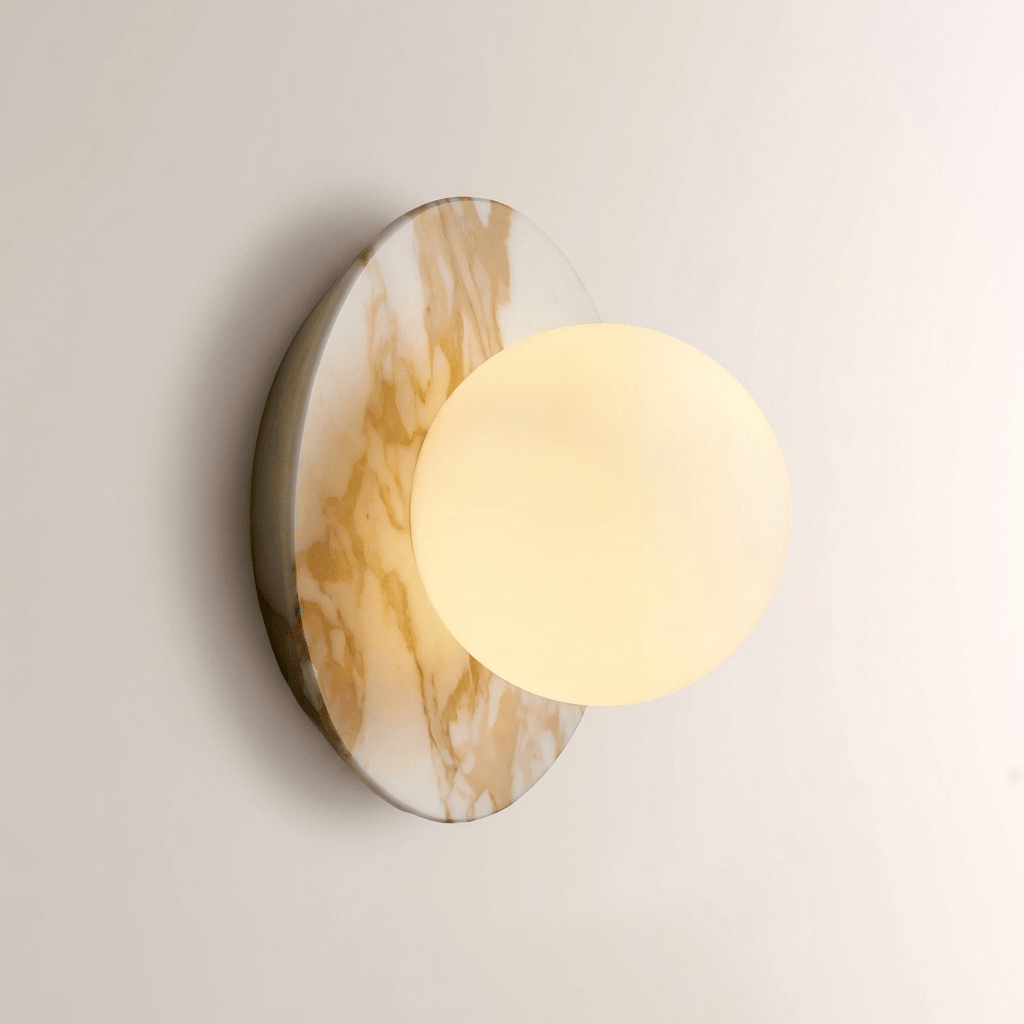 Round Marble Sconce — Wall Sconce | Maison Monashee — view 10