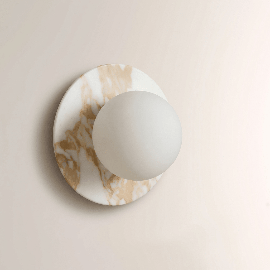 Round Marble Sconce — Wall Sconce | Maison Monashee — view 16