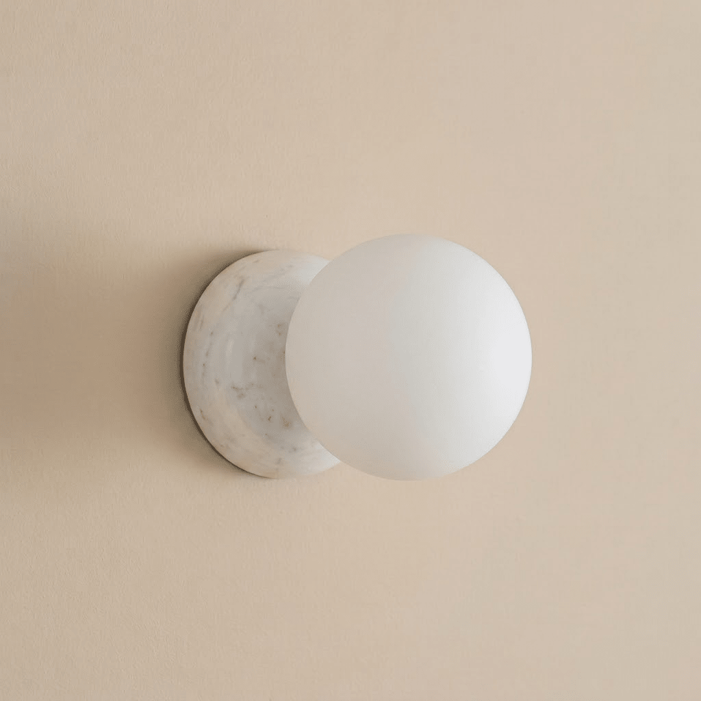 Frosted Globe Wall Sconce — Wall Sconce | Maison Monashee — view 11
