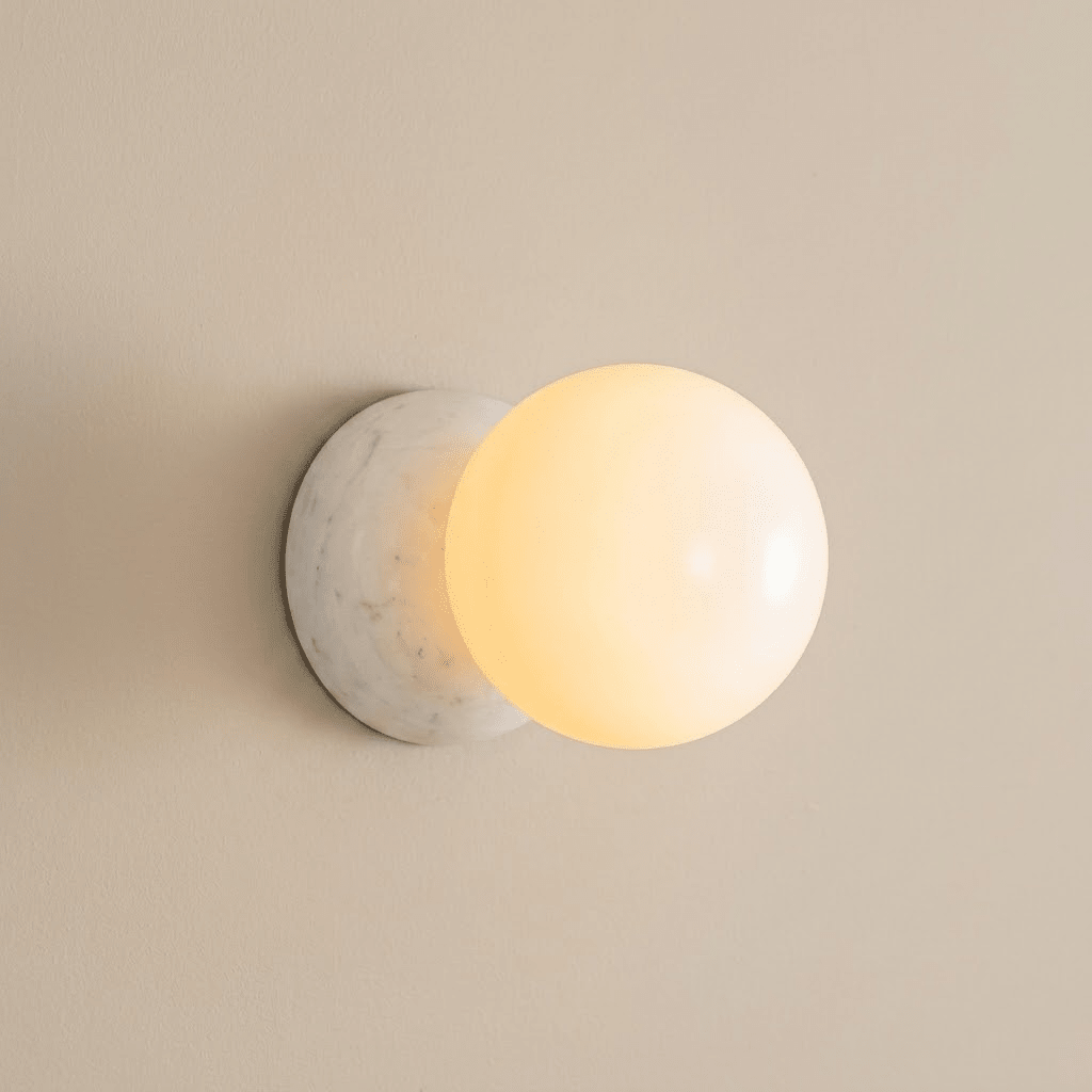 Frosted Globe Wall Sconce — Wall Sconce | Maison Monashee — view 15