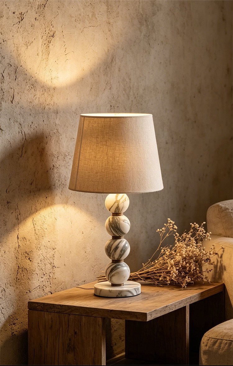 Stacked Marble Table Lamp — Table Lamp | Maison Monashee — view 8