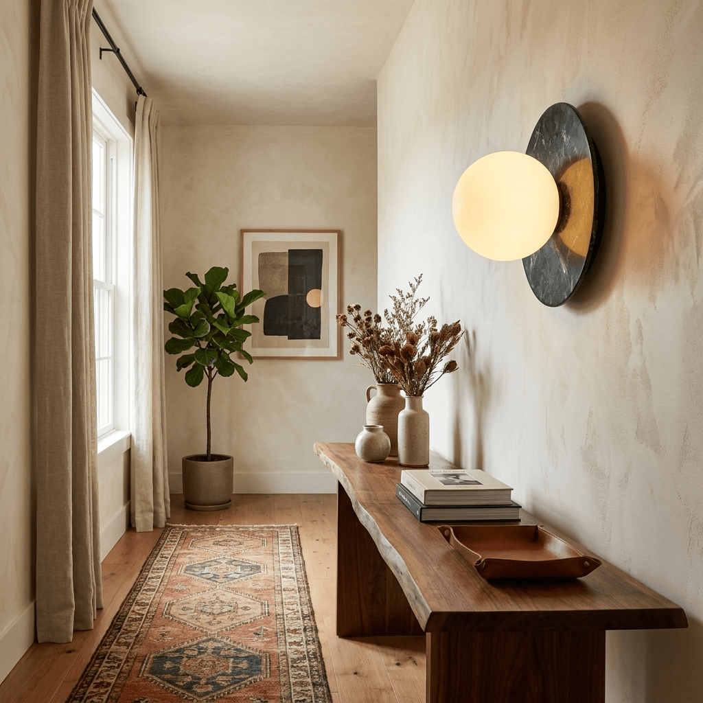 Round Marble Sconce — Wall Sconce | Maison Monashee — view 5