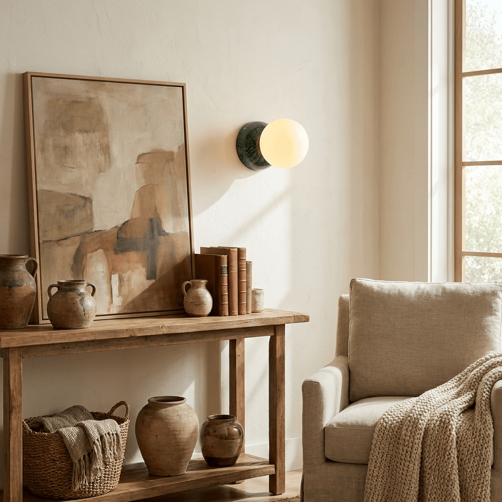 Frosted Globe Wall Sconce — Wall Sconce | Maison Monashee — view 6