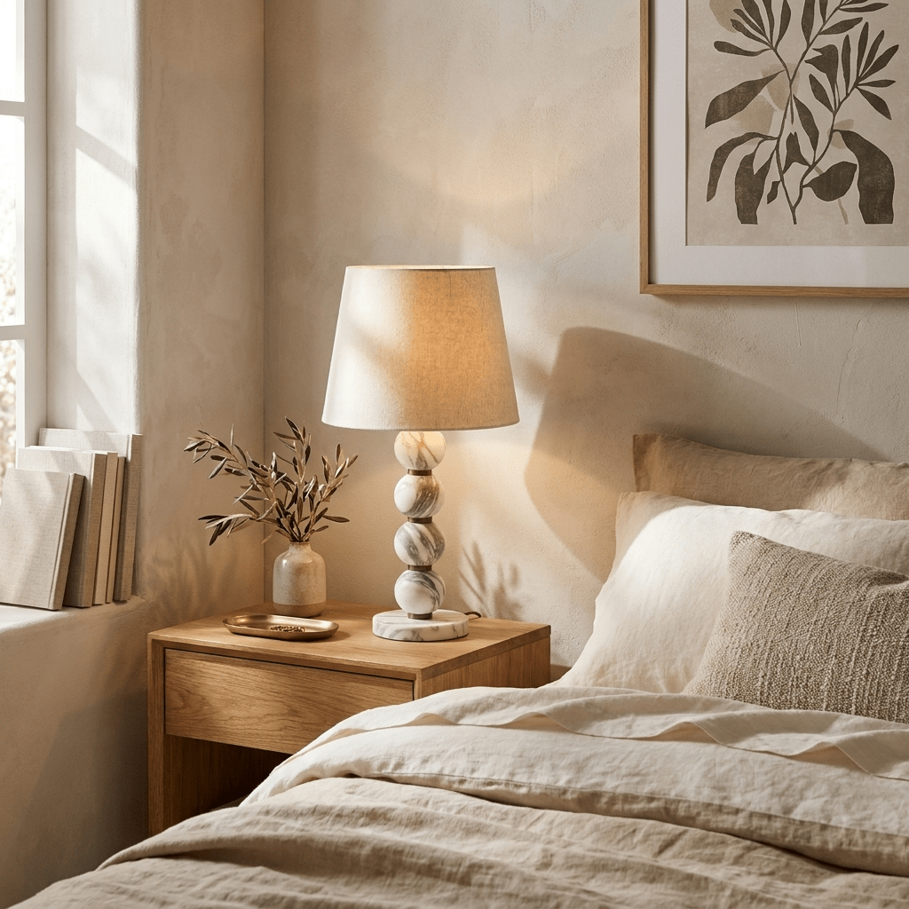 Stacked Marble Table Lamp — Table Lamp | Maison Monashee — view 2