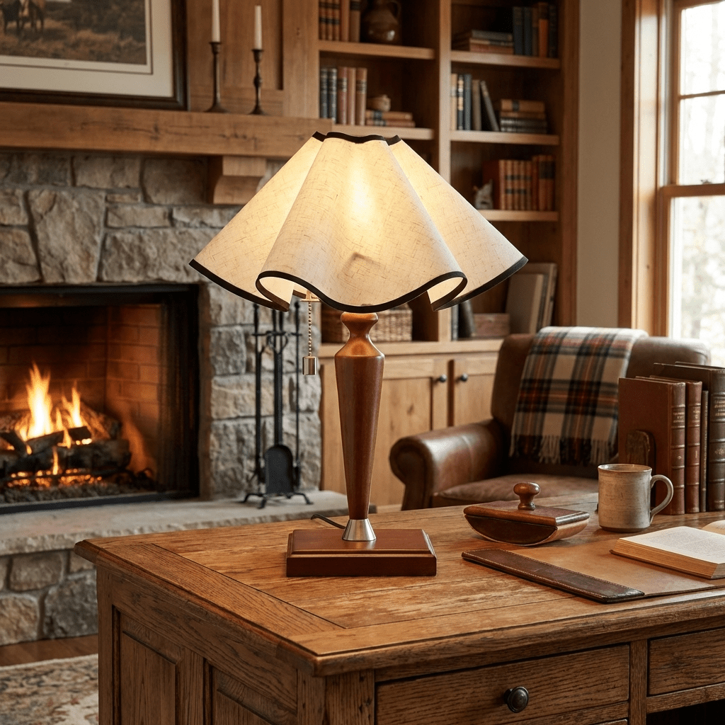 Bedside Lamp Wooden Base — Table Lamp | Maison Monashee — view 2