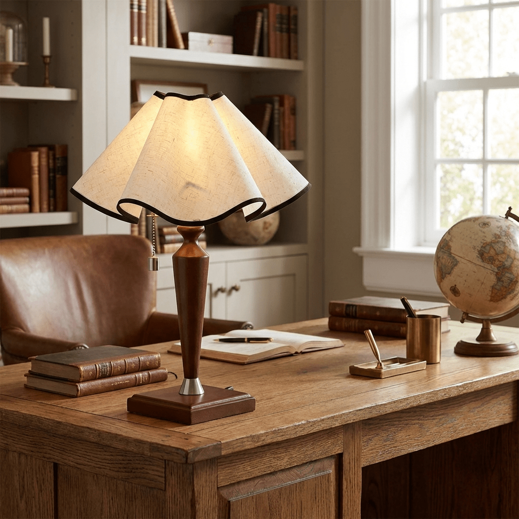 Bedside Lamp Wooden Base — Table Lamp | Maison Monashee — view 3