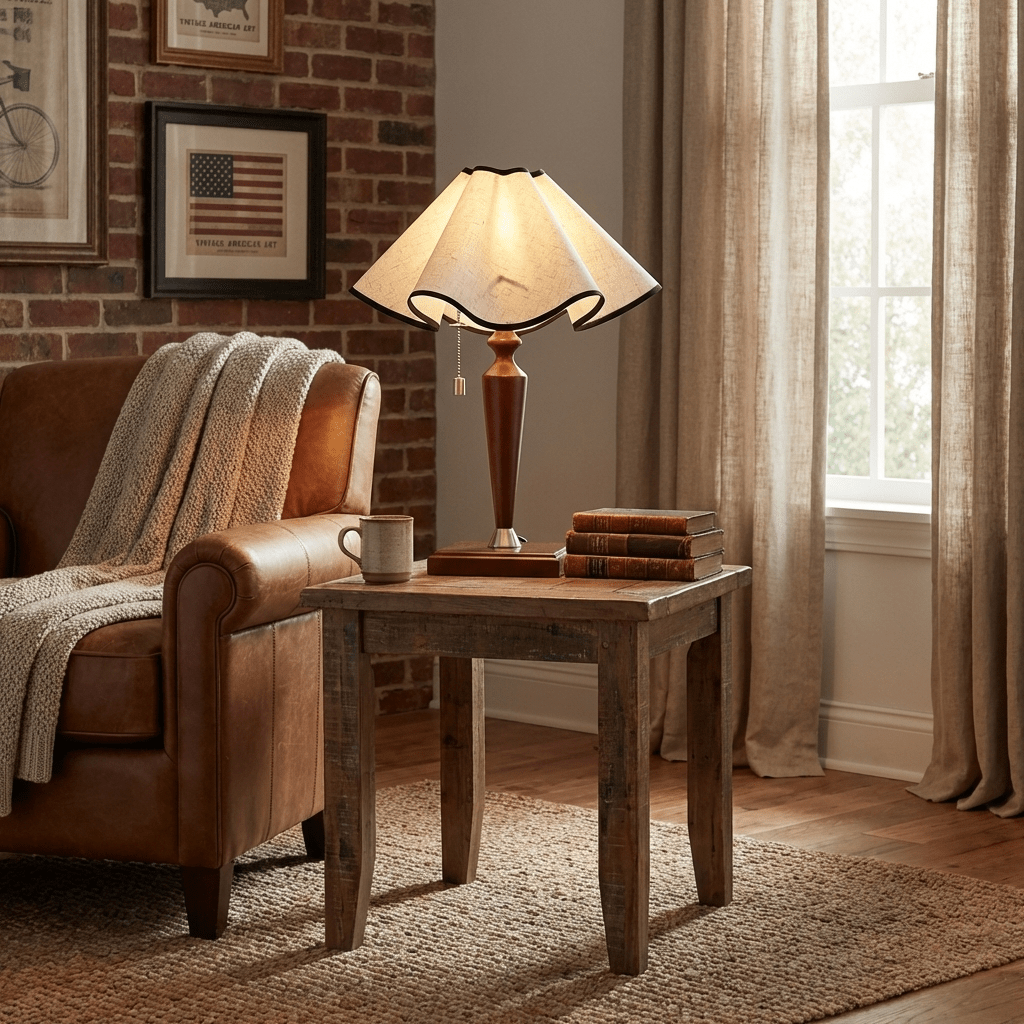Bedside Lamp Wooden Base — Table Lamp | Maison Monashee — view 5