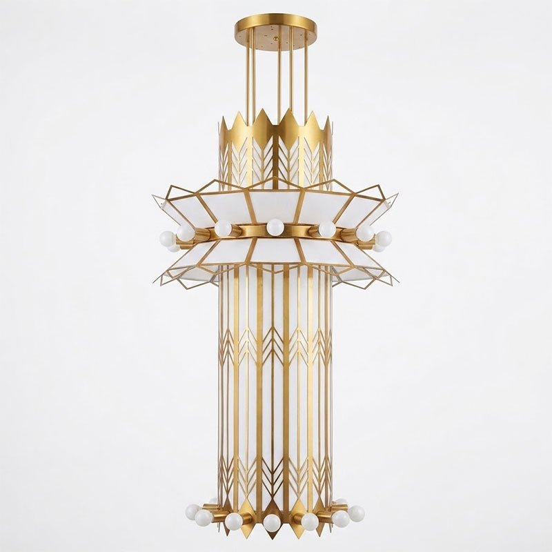 Black Art Deco Chandelier — Chandelier | Maison Monashee — view 10