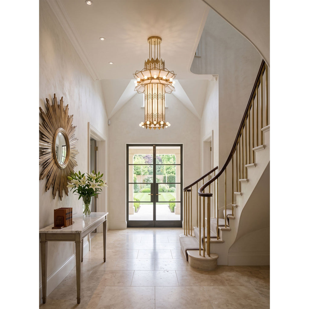 Black Art Deco Chandelier — Chandelier | Maison Monashee — view 12