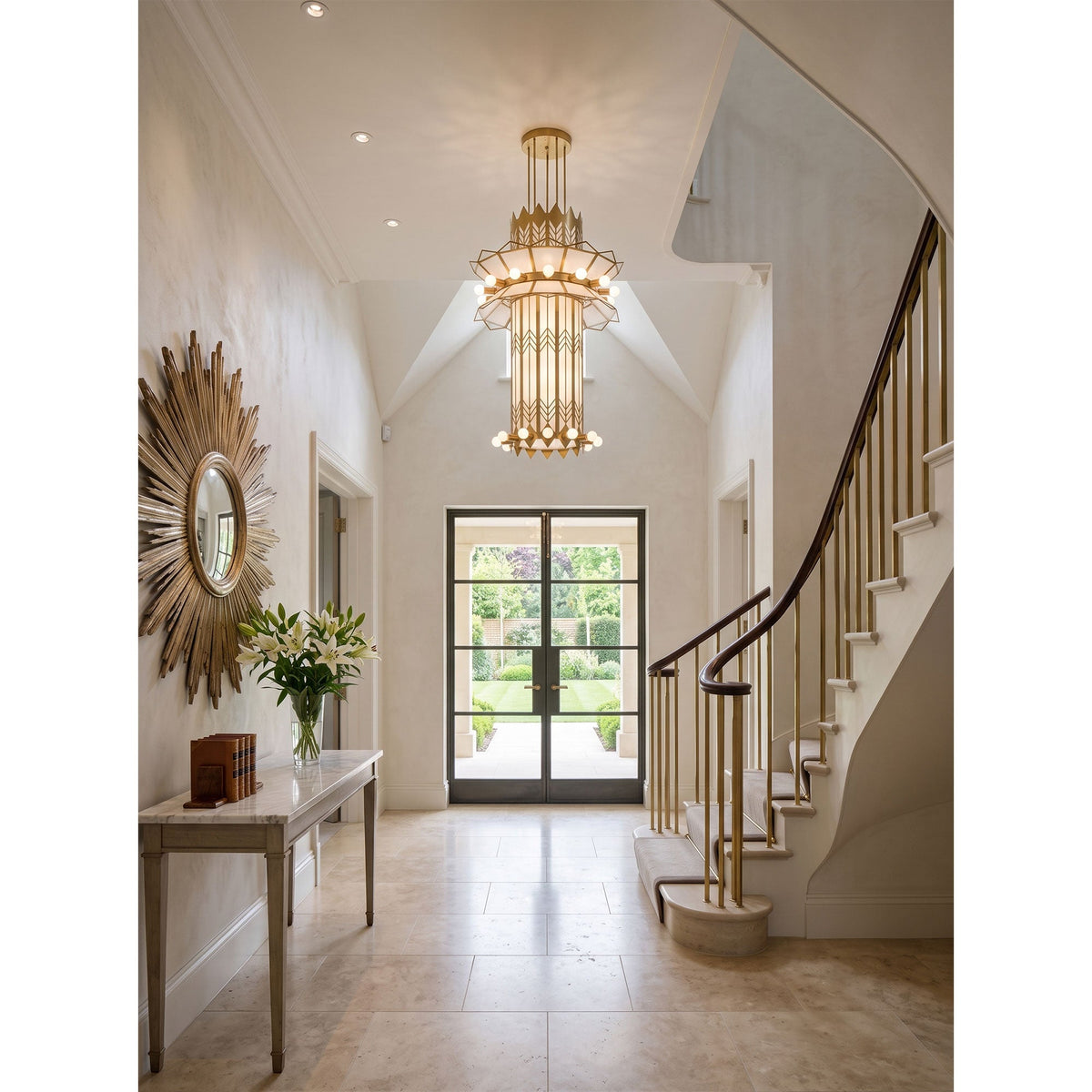 Black Art Deco Chandelier — Chandelier | Maison Monashee — view 12
