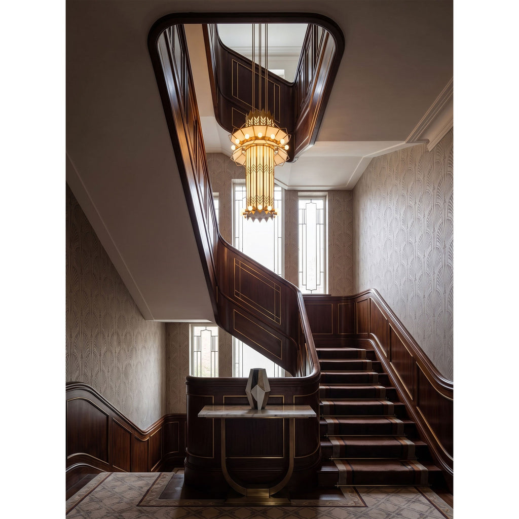 Black Art Deco Chandelier — Chandelier | Maison Monashee — view 13