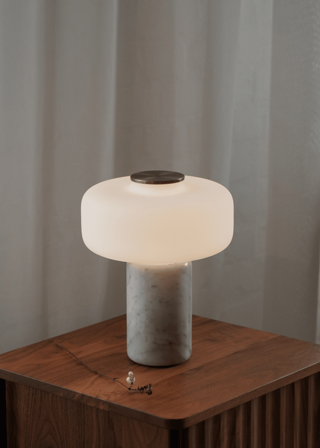 Opal Glass Table Lamp — Table Lamp | Maison Monashee — view 11
